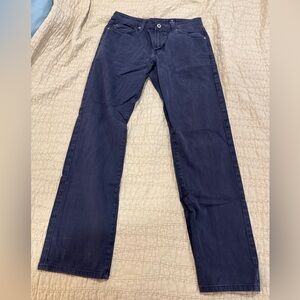 Ag Adriano Goldschmied Men’s Dark Navy Straight Jeans